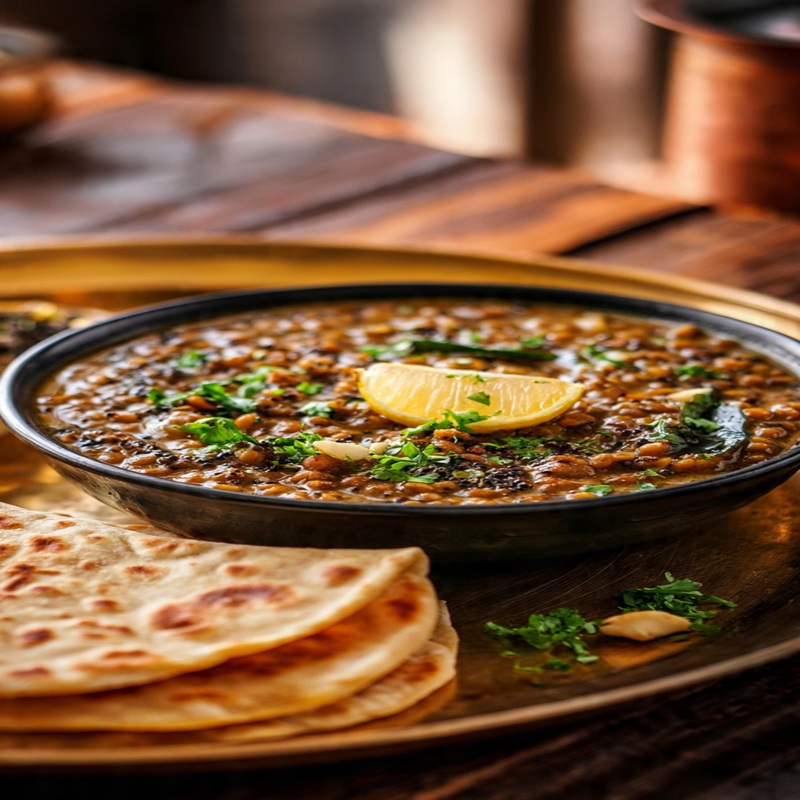 Akkha Masoor and Chapati