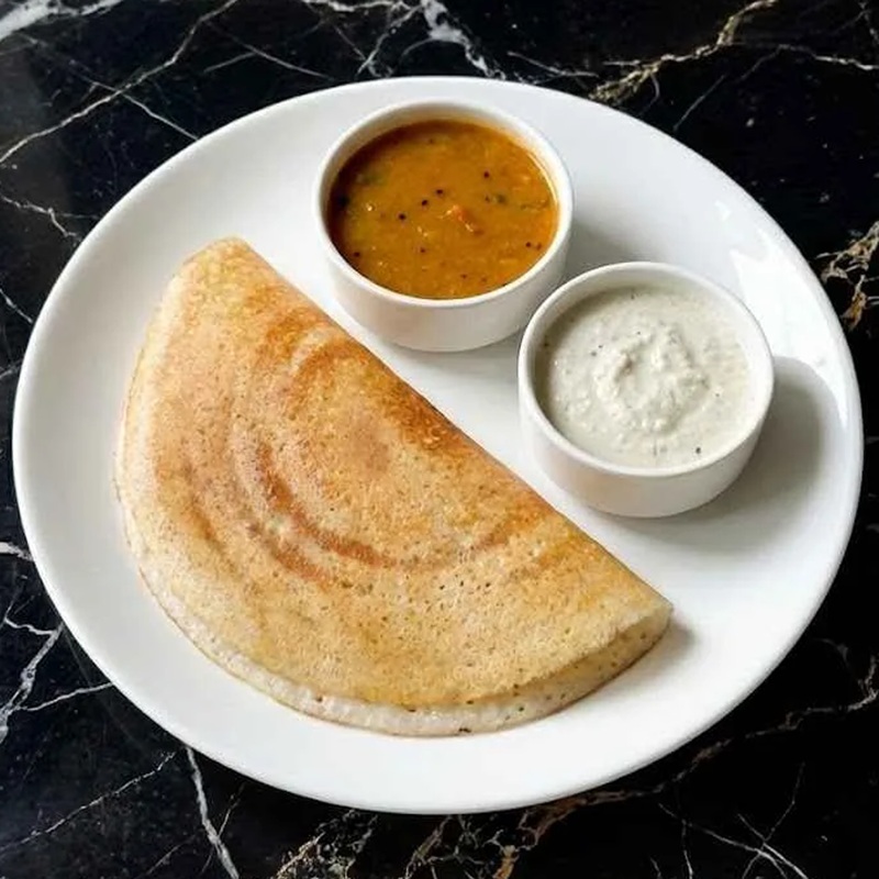 Dosa with Sambar & Chutney