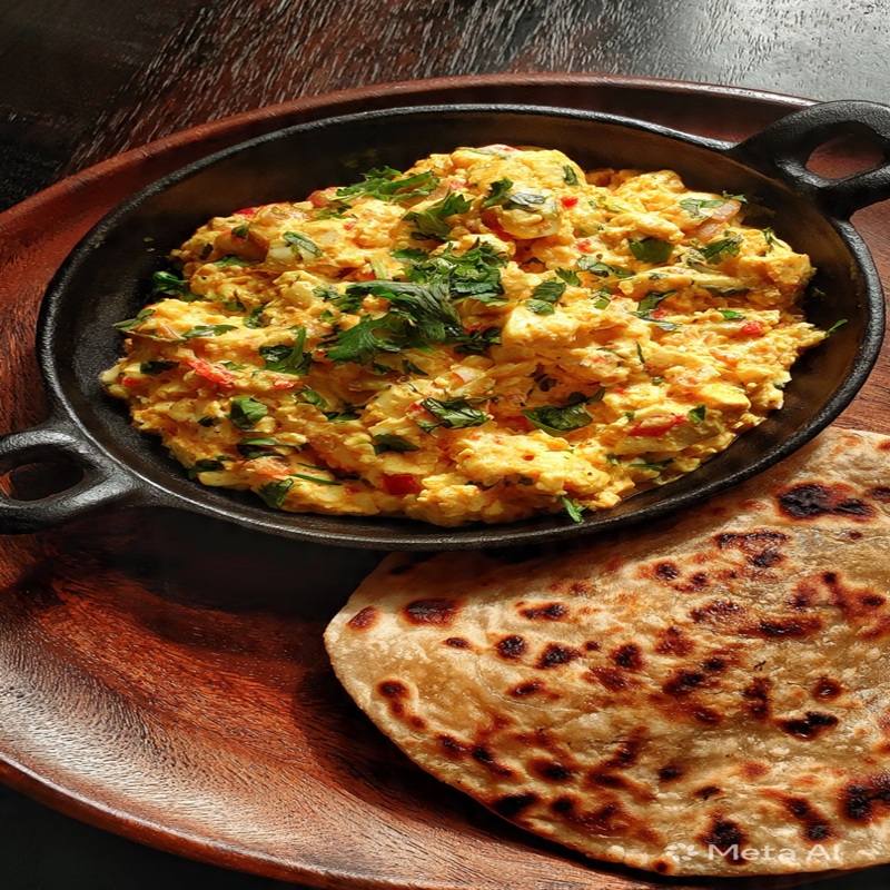 Malai Bhurji & Paratha