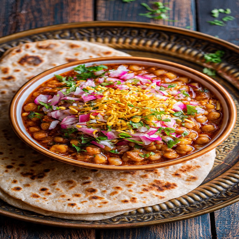 Matki Misal & Chapati