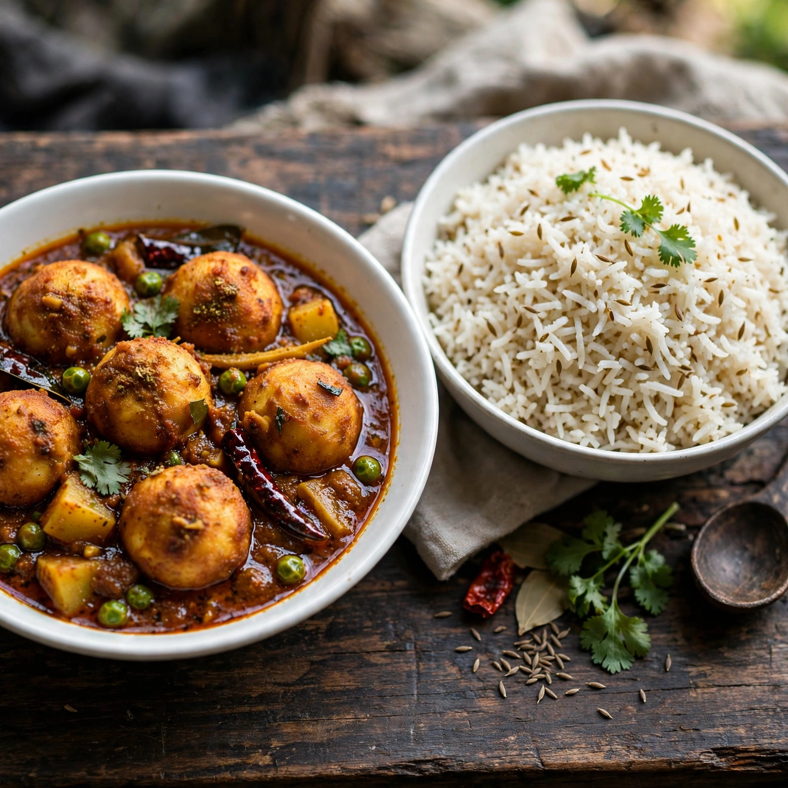 Chanar Dalna & Jeera Rice
