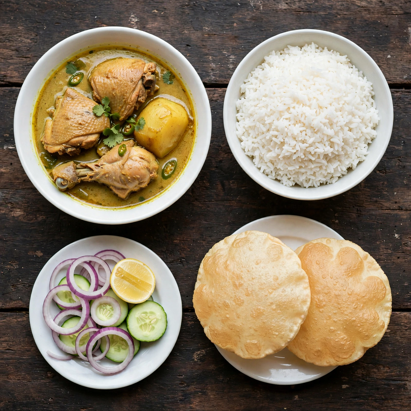 Kolkata Chicken Curry Combo