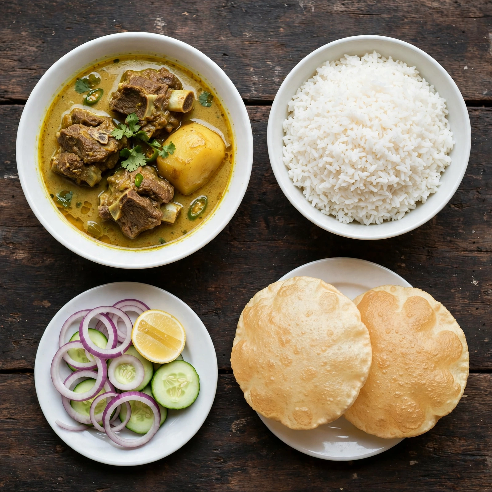 Kolkata Mutton Curry Combo