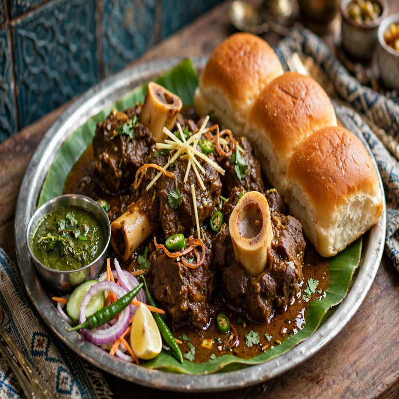 Mutton Nihari & Pav