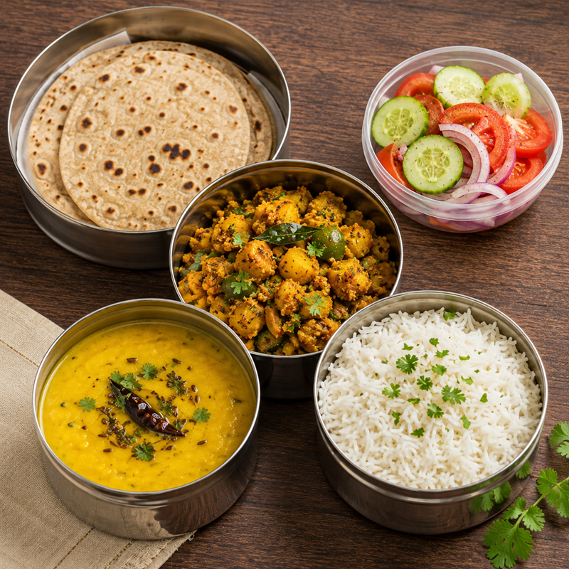 Regular Gujarati Thali