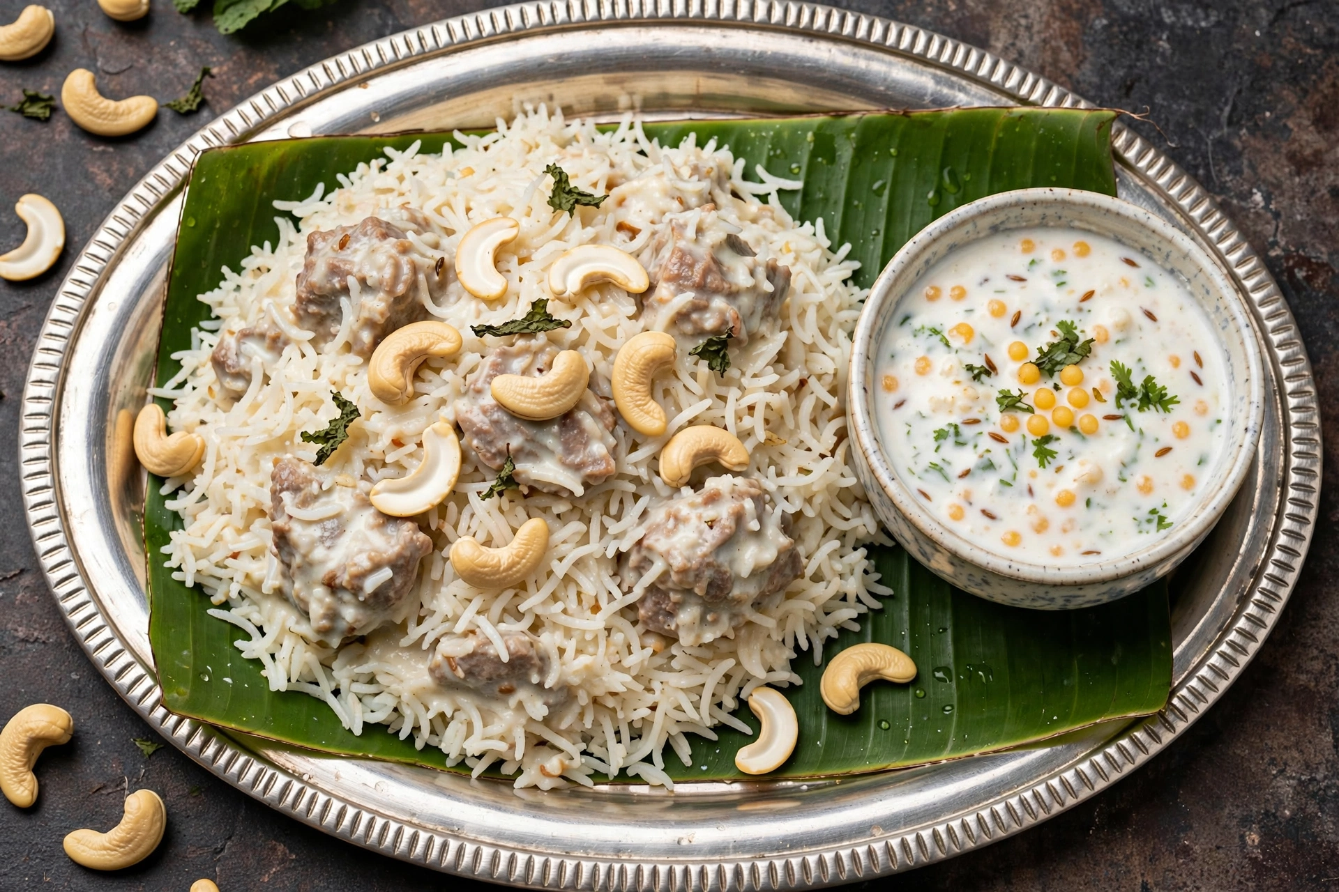 White Mutton Biryani