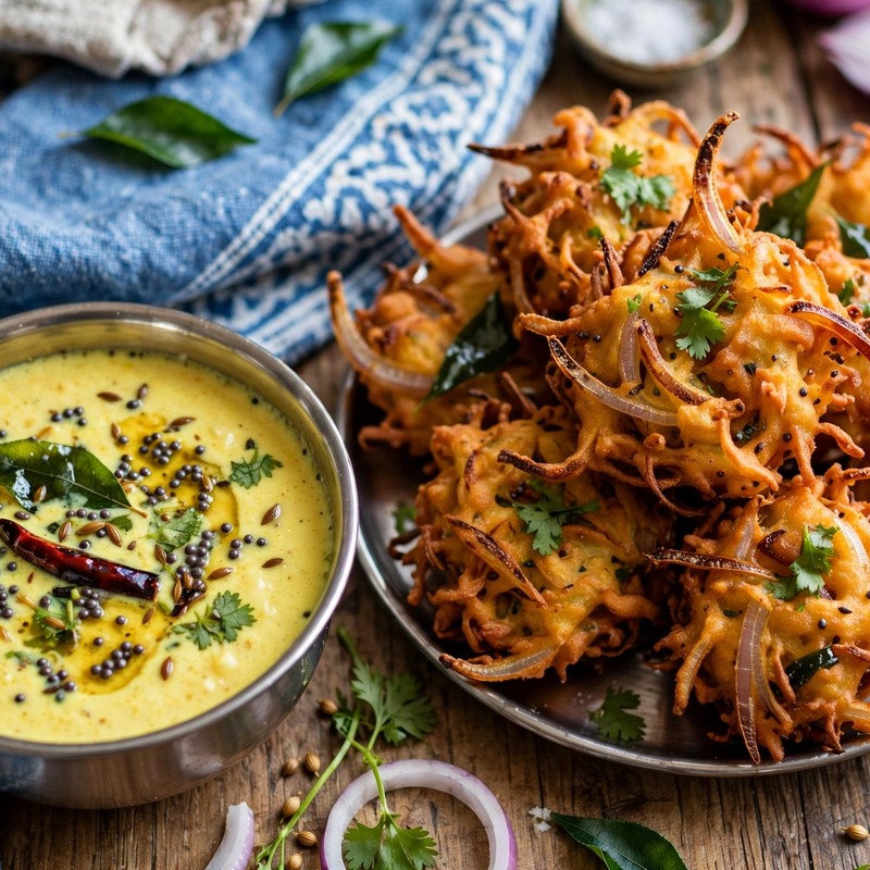 Kanda Bhaji & Kadhi