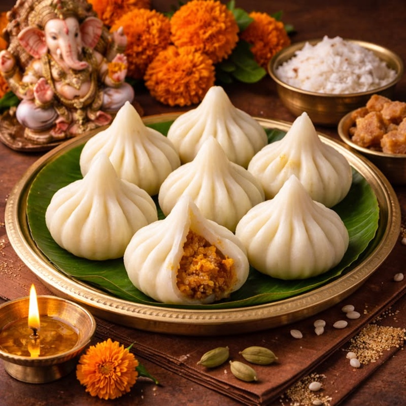 Ukadiche Modak (Steamed Modak)