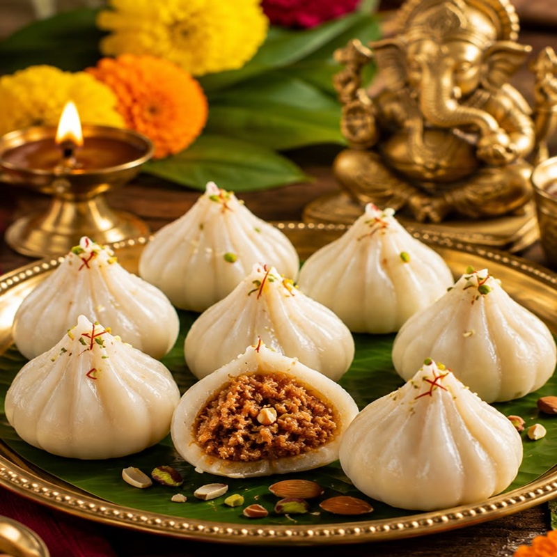 Ukadiche Modak (Steamed Modak)