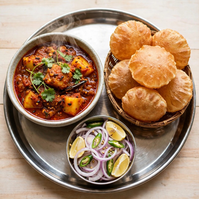 Aloo Sabzi & Puri