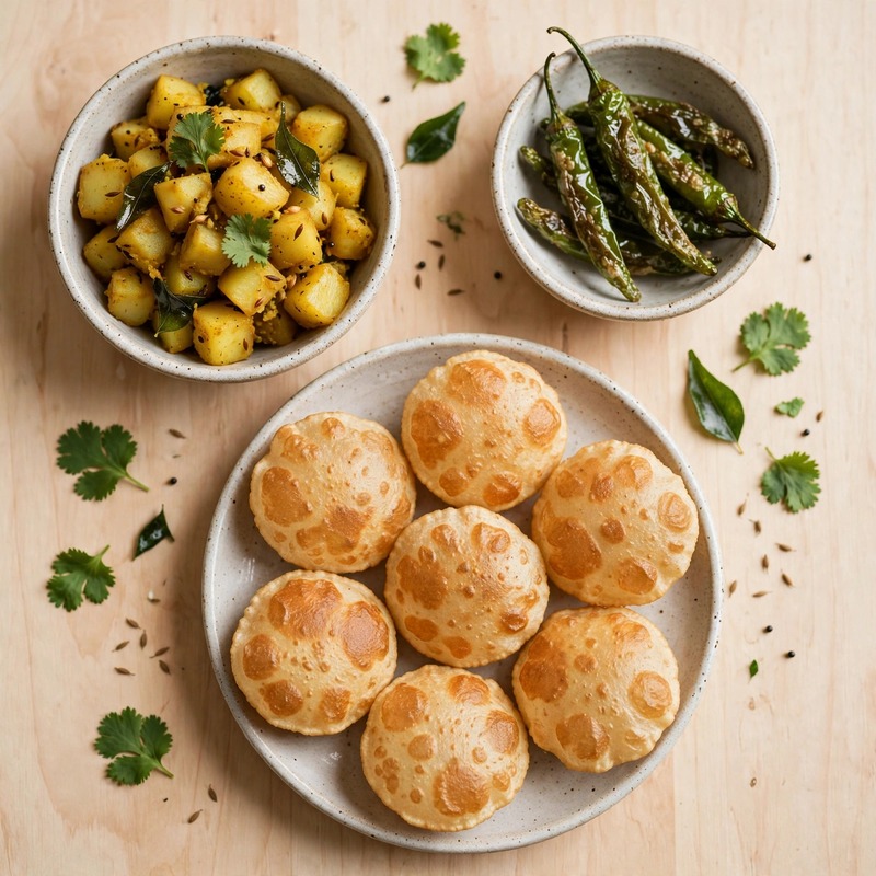 Aloo Ki Sabzi and Puri