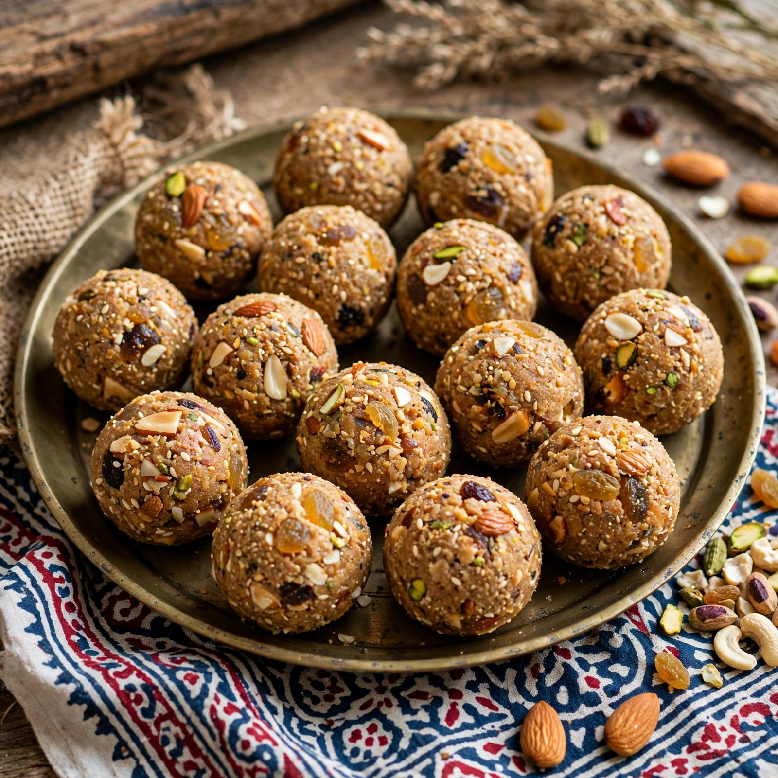Atta Gond Dry Fruit Ladoo