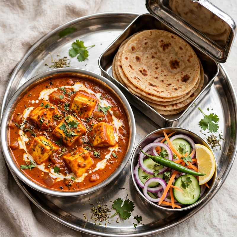 Indori Paneer Masala & Rotis