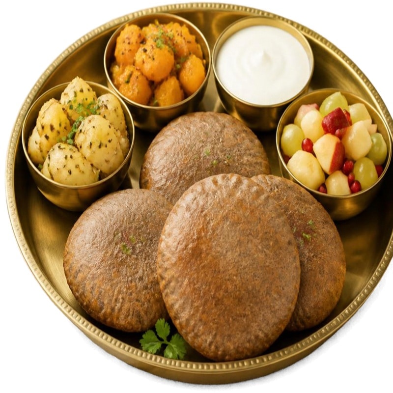Kuttu Puri Thali (Navratri Special)