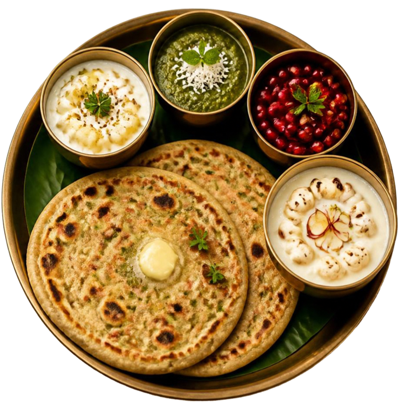 Lauki Paratha Thali (Navratri Special)