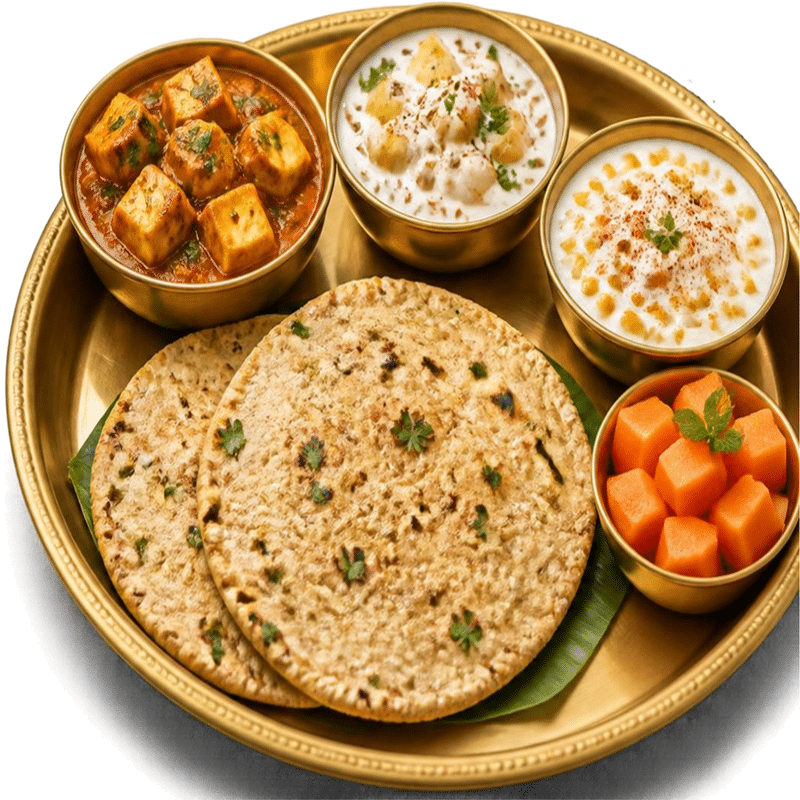 Rajgira Roti Thali (Navratri Special)