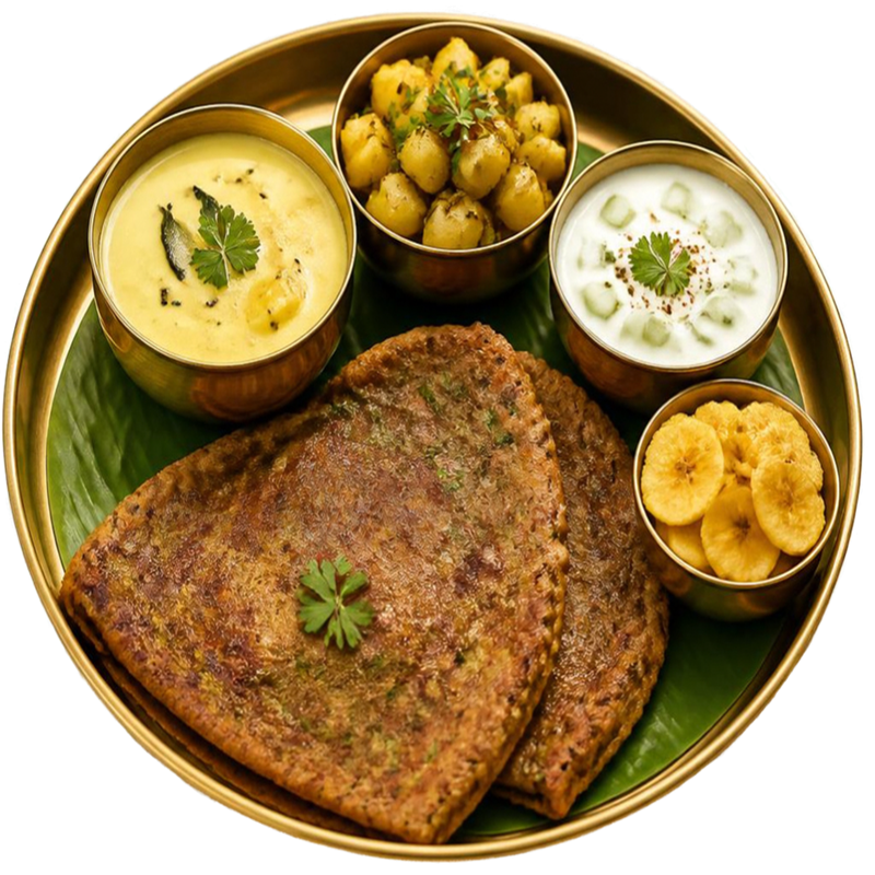 Singhara Chilla Thali (Navratri Special)