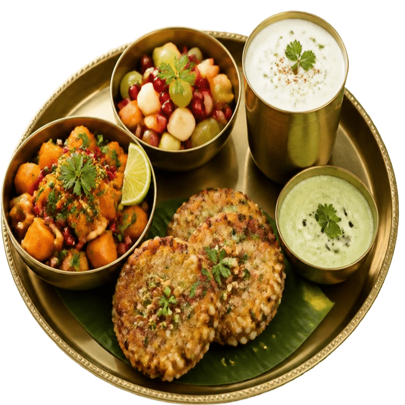 Sweet Potato and Sabudana Thali (Navratri Special)